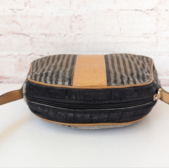 Fendi Black and Tan Striped Crossbody Bag - Picture 10 of 16